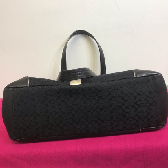 COACH Voyage Signature Zipup Tote/Diaper Bag Black - Picture 11 of 16